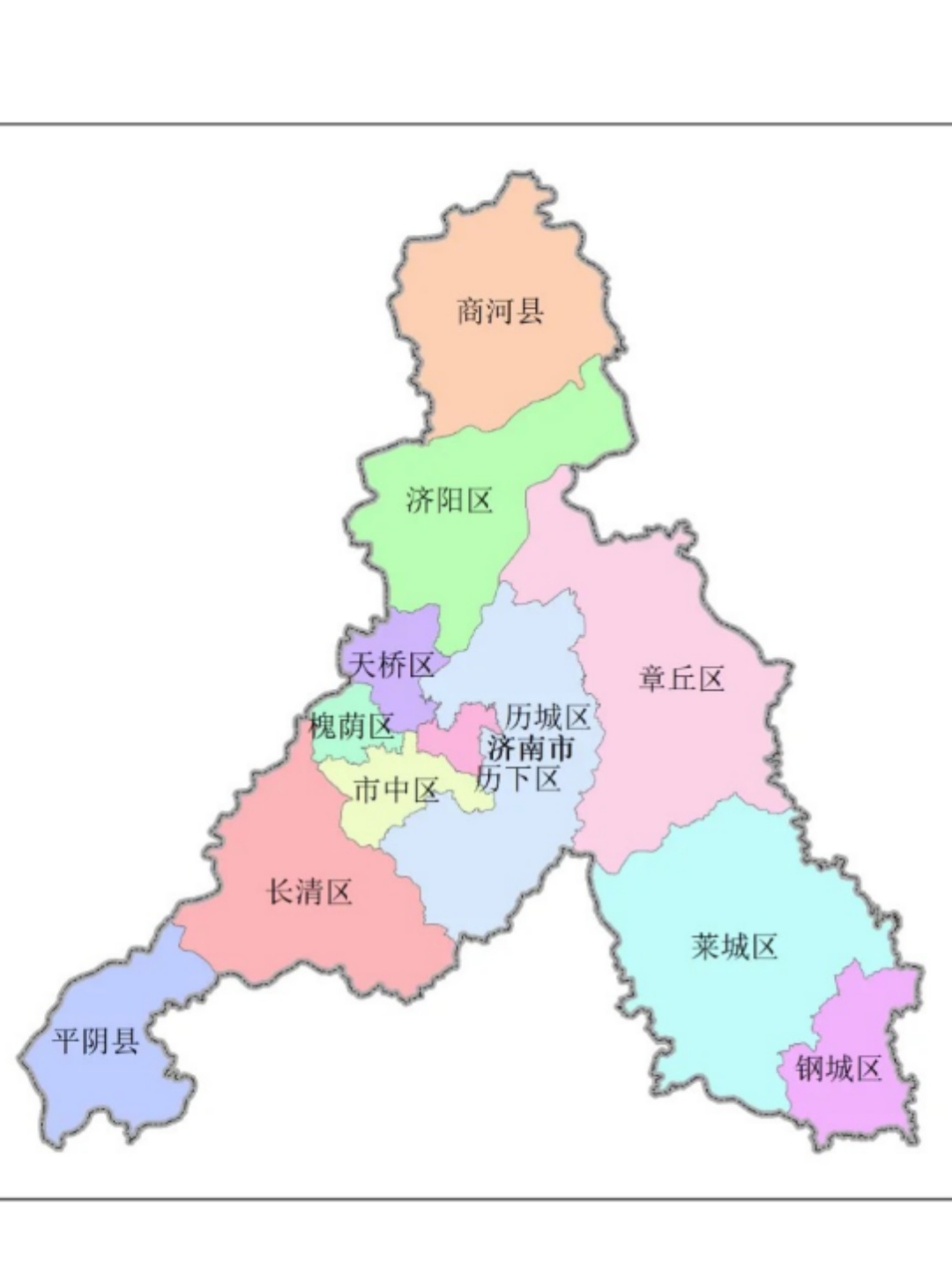 濟(jì)南市最新區(qū)域劃分圖，城市探索之旅啟程